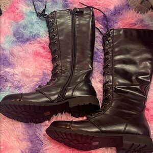 Dirty Laundry Black Combat Boots